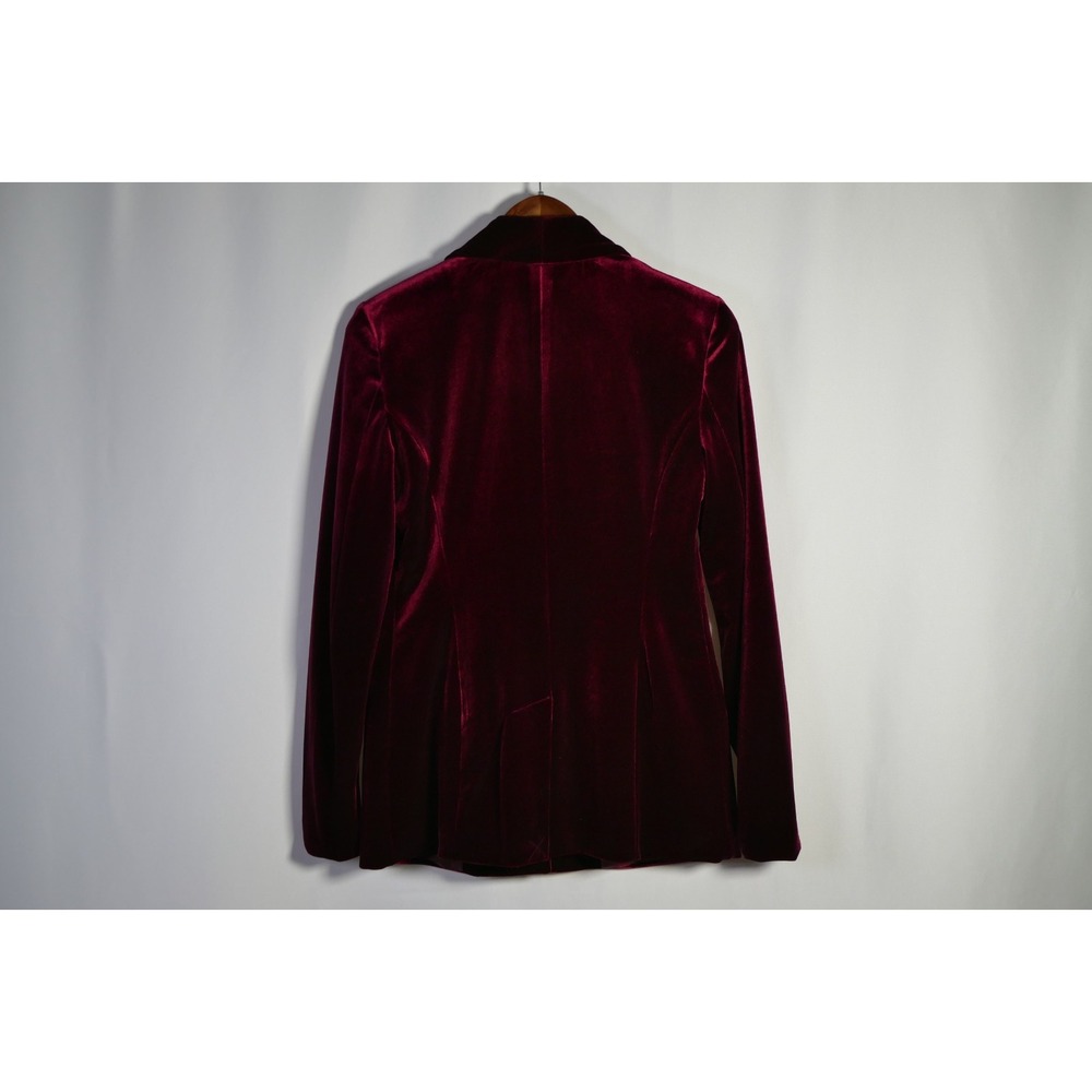 INC Whimsigoth Velvet Single Button Blazer Size S Vamp Event Occasion Holiday - Picture 3 of 12